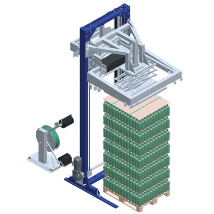 Automatic banding machine for pallets