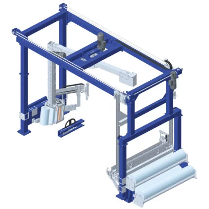 Packaging with industrial plastic wrap machine 2 industrial plastic wrap machine